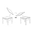 Table de jeux pour Lego (sans Chaises/Tabourets)