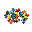 Kidea Speeltafel met 5 stoeltjes multi color groen, geel, oranje, wit