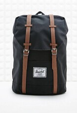 Black and brown backpack