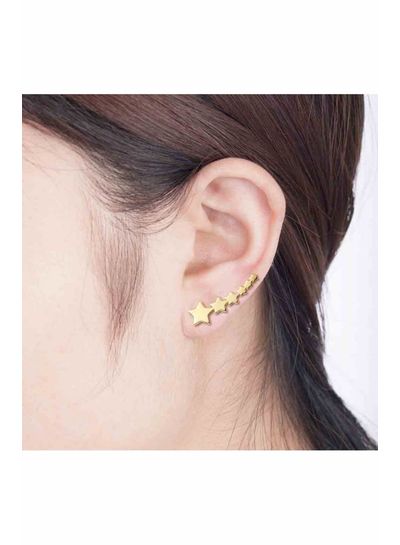 Adamarina Six stars Silver  · Ear Climber