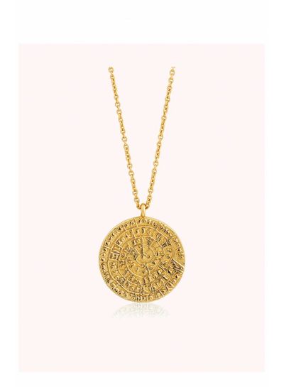 Adamarina Cretan Hieroglyphs Pendant Phaistos Disc