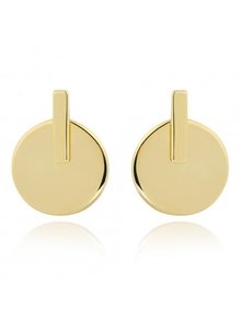 Adamarina Gold Earrings