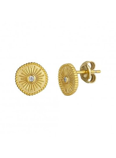 Adamarina Gold Earrings