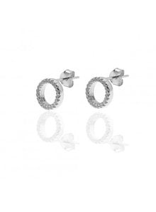 Adamarina Circonia Silver Earrings