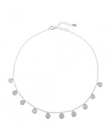 Adamarina Choker Kette Silber