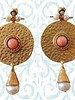 Adamarina Helena Pink Coral Earrings