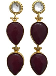 Adamarina Pendientes Marina Granate