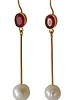 Adamarina Cloe Red Earrings