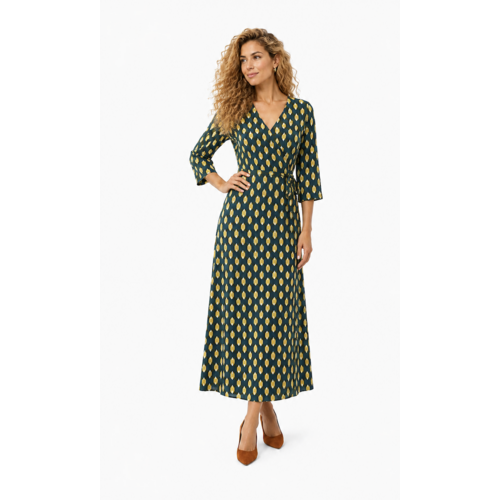 buddha Wrapp Dress Green