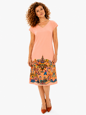 Temple Dress Pink (multiple sizes)