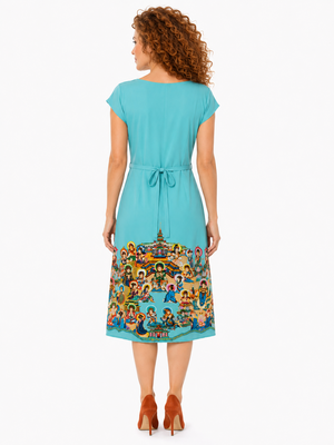 Temple Dress Turquoise (multiple sizes)