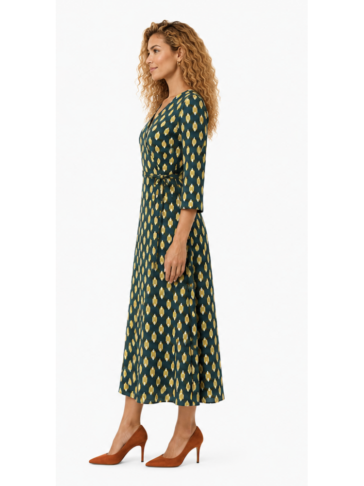 buddha Wrapp Dress Green (multiple sizes)