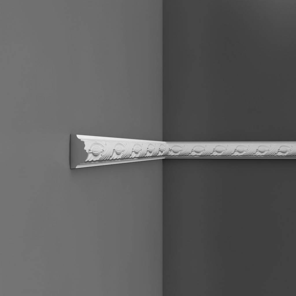 Cimaise Corniche Moulure Décoration de stuc Orac Decor P6020 LUXXUS Profil décoratif du mur Relief détaillé 2 m