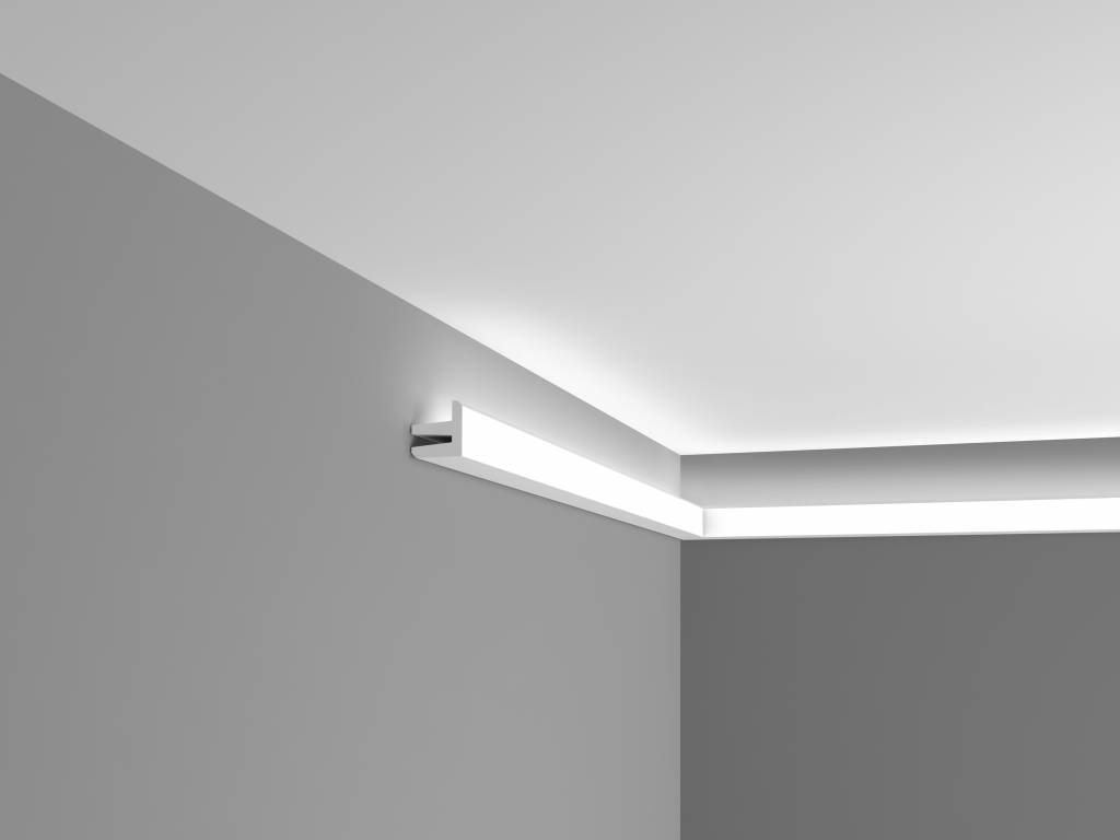 LED plafond- en wandstuclijsten (4 strekkende meter - KH902) voor indirecte verlichting met LED-strips | decoratief, geprefabriceerd duropolymeer (beter dan piepschuim) (4 x 1 m LED plafond- en wandstuclijsten (4 strekkende meter - KH902) voor indirecte verlichting met LED-strips | decoratief, geprefabriceerd duropolymeer (beter dan piepschuim) (4 x 1 m