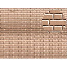 Slater's Plastikard Slater's 409 Builder Sheet embossed with flemish bond brickwork, gray-brown (Gauge H0/00)