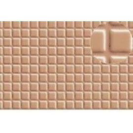 Slater's Plastikard SL417 Selbstbauplatte Fliesenmotiv in graubrauner Farbe. Maßstab H0/OO/N aus Kunststoff