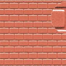 Slater's Plastikard SL425 Builder Sheet embossed with roofing tile motive in stone red, H0/OO gauge, plastic