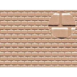 Slater's Plastikard SL426 Builder Sheet embossed with roofing tile motive in grey, H0/OO gauge, plastic