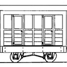 Dundas Models (formerly Parkside Dundas) Parkside Dundas DM04A "2 Compartment Coach" (schaal OO9/HOe)
