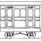 Dundas Models (formerly Parkside Dundas) Parkside Dundas DM76 "1st Class Panelled 2 Comp. Coach" (Spur OO9/HOe)