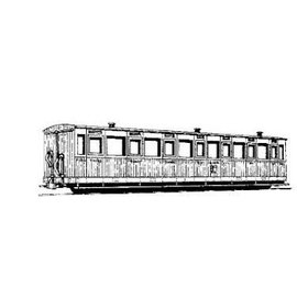 Dundas Models (formerly Parkside Dundas) Parkside Dundas DM10A "Vale of Rheidol 3rd Class Bogie Coach no. 1-12" (schaal OO9/HOe)