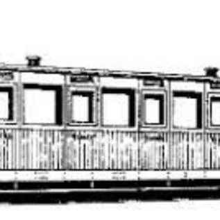 Dundas Models (formerly Parkside Dundas) Parkside Dundas DM10A "Vale of Rheidol 3rd Class Bogie Coach no. 1-12" (schaal OO9/HOe)