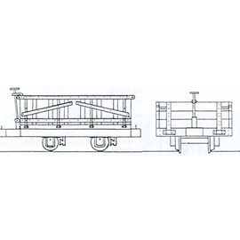 Dundas Models (formerly Parkside Dundas) Parkside Dundas DM32 "Hudson 4 Wheel Wooden Bodied Drop Sided Open Wagon" (Spur OO9/HOe)