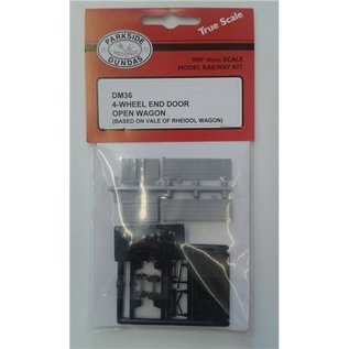 Dundas Models (formerly Parkside Dundas) Parkside Dundas DM36 "4 Wheel End Door Open Wagon (Based on Vale of Reidol Wagon)" (gauge OO9/HOe)