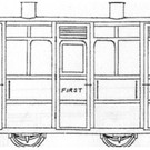 Dundas Models (formerly Parkside Dundas) Parkside Dundas DM44 "Festiniog & Blaenau 4 Wheel 1st/2nd Class Coach" (Spur OO9/HOe)
