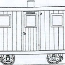 Dundas Models (formerly Parkside Dundas) Parkside Dundas DM45 "Festiniog Railway Quarryman's Coach" (schaal OO9/HOe)
