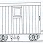 Dundas Models (formerly Parkside Dundas) Parkside Dundas DM48 "Festiniog Railway 4 Wheel Brake Van 2 Balcony" (schaal OO9/HOe)