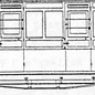 Dundas Models (formerly Parkside Dundas) Parkside Dundas DM64 "Festiniog (Style) 4 Compartment Panelled Composite Bogie Coach" (schaal OO9/HOe)