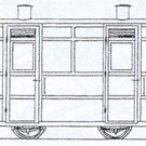 Dundas Models (formerly Parkside Dundas) Parkside Dundas DM67 "Victorian Two Compartment Panelled 4 Wheel Coach" (schaal OO9/HOe)