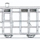Dundas Models (formerly Parkside Dundas) Parkside Dundas DM74 "Victorian 4 Wheel Passenger Guards Van" (Spur OO9/HOe)