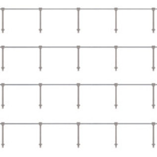 Ratio Ratio 143 Single Stanchions (Gauge H0/00)