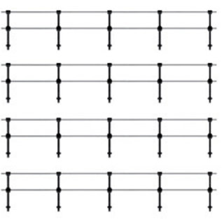 Ratio Ratio 144 Double Stanchions (Gauge H0/00)