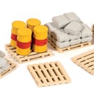 Ratio Ratio Lineside 514 pallets, zakken en vaten (schaal H0/00)