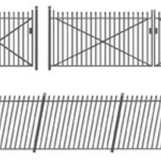 Ratio Ratio Lineside 435 Eisenzaun und Tore (Spur H0/00)