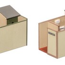 Wills Wills Scenic Series SS65 Zwei Herren-Toiletten (Spur H0/00)