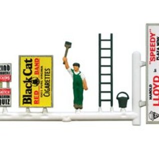 Wills Wills Scenic Series SS21 Hoardings + Bill Poster (Gauge H0/00)