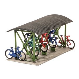 Wills Wills Scenic Series SS23 Bicycle Shed + Bikes (Gauge H0/00)