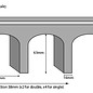 Metcalfe Metcalfe PN140 Railway bridge in red brick (N-Gauge)