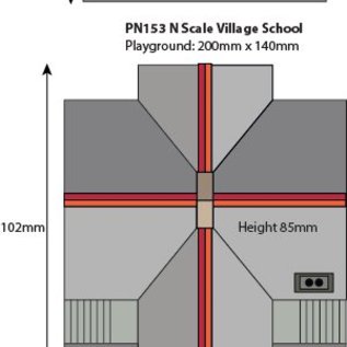 Metcalfe Metcalfe PN153 Dorfschule (Spur N)