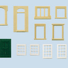 Wills Wills Scenic Series SS42 ramen en deuren (schaal H0/00)