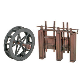 Wills Wills Scenic Series SS84 Waterrad & Sluisdeuren (schaal H0/00)