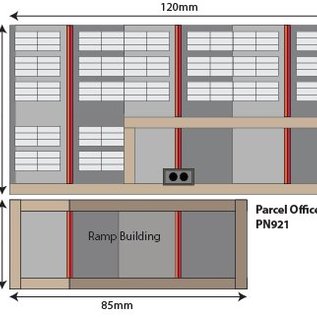 Metcalfe Metcalfe PN921 Paketshop & Warteraum (Spur N)