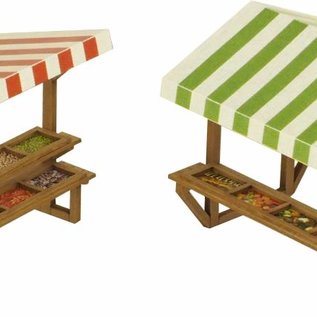 Metcalfe Metcalfe PO530 Market Stalls (Gauge H0/00)
