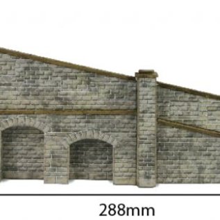 Metcalfe Metcalfe PN148 Arkadenstützmauer, steigend, in rotem Backstein (Spur N)