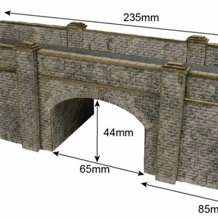 Metcalfe Metcalfe PN146 Railway bridge in red brick (N-Gauge)