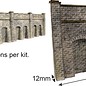 Metcalfe Metcalfe PN144 Arkadenstützmauer in grauem Stein (Spur N)